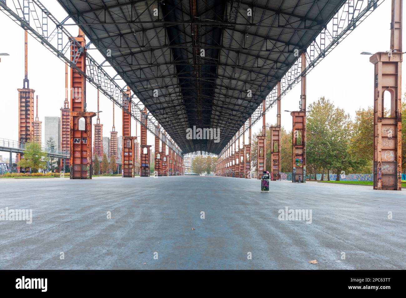 Italy. Turin. Parco Dora former industrial factory converted into a meeting  place and culture. Post-industrial city Stock Photo - Alamy