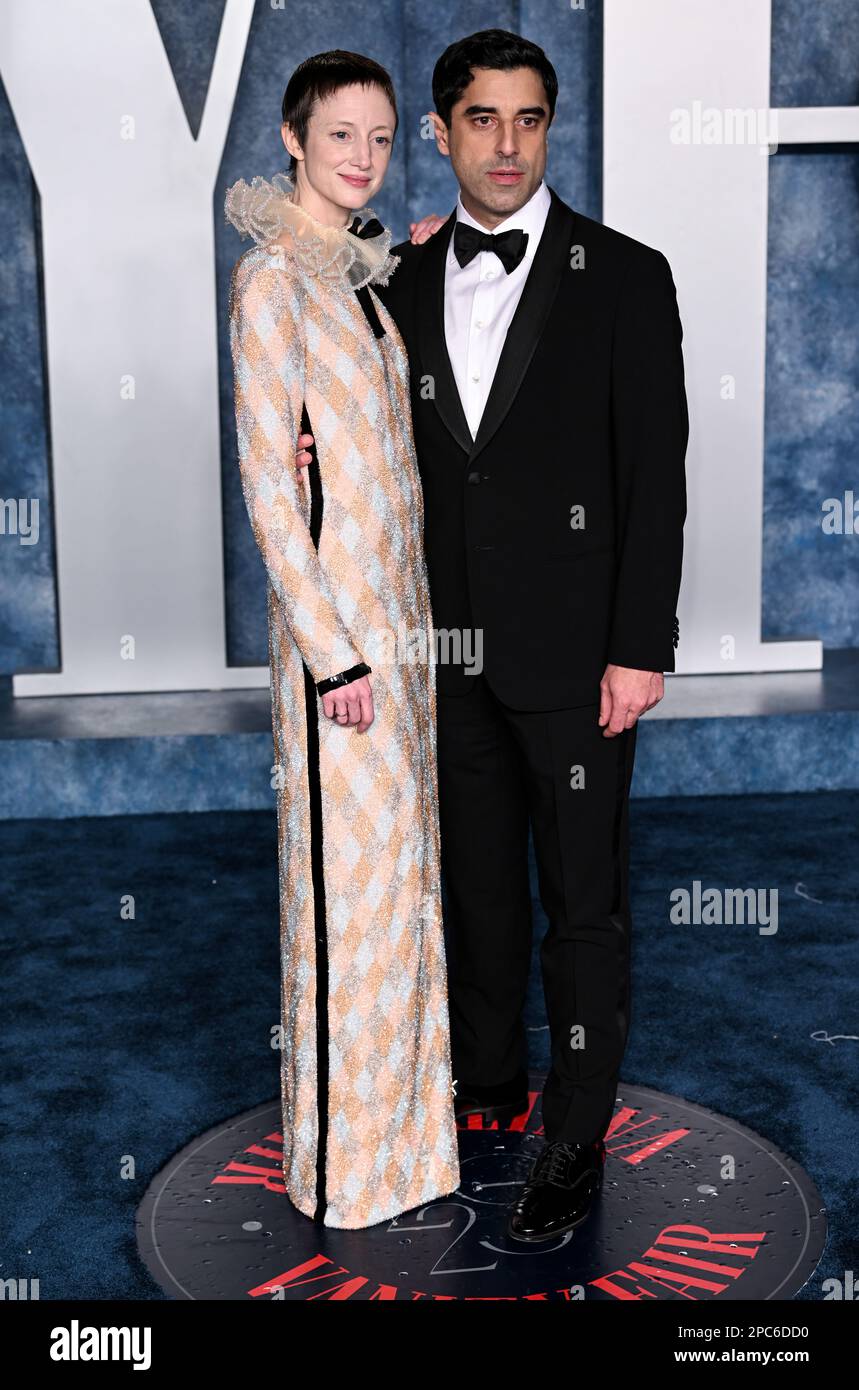 Los Angeles, USA. 13th Mar, 2023. Andrea Riseborough and Karim Saleh
