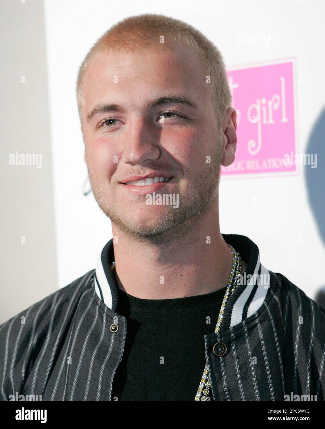 Nick Hogan, son of wrestler Hulk Hogan, arrives at Aaron and Angel