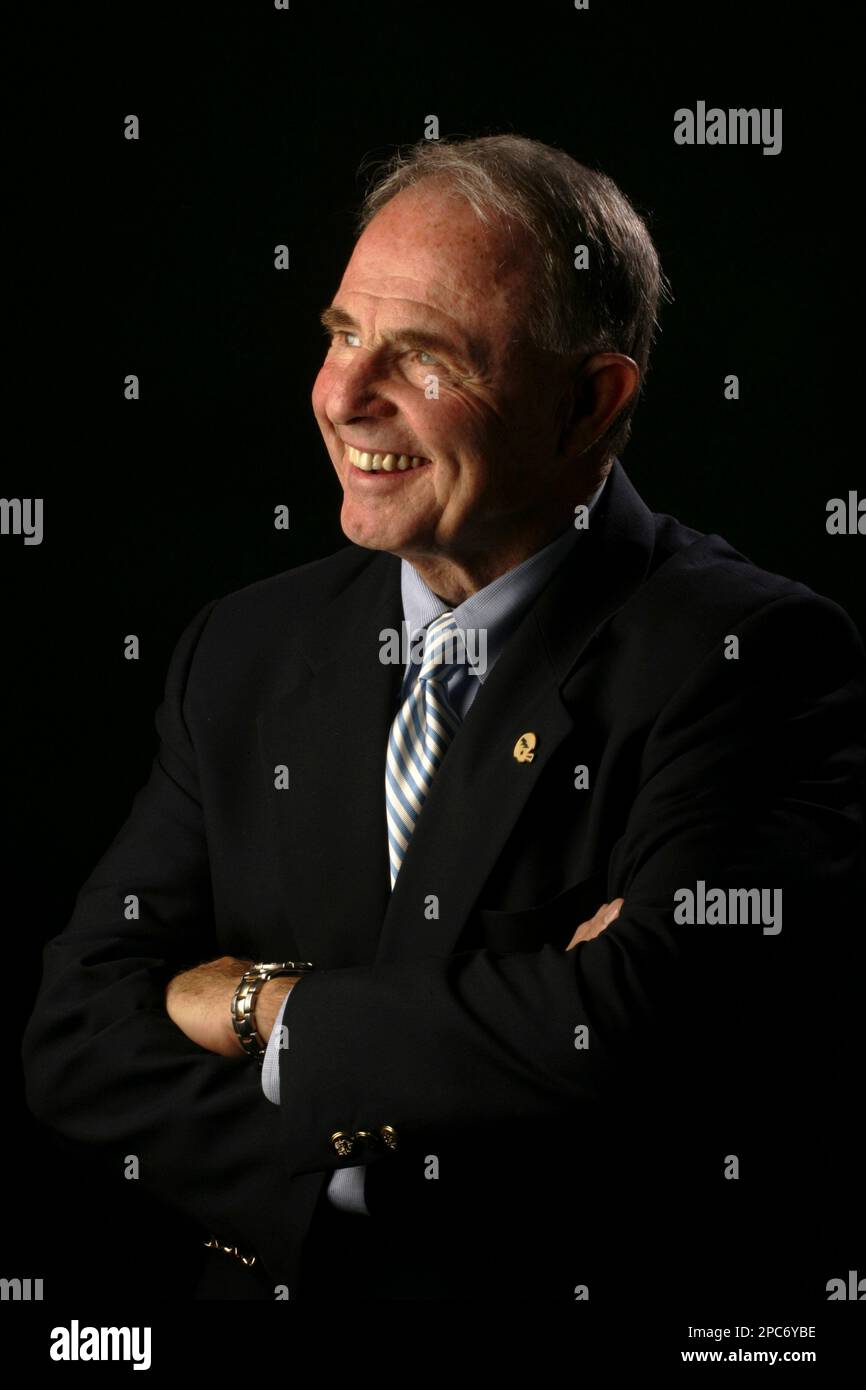 Air Force Academy head football coach Fisher DeBerry poses for a photo