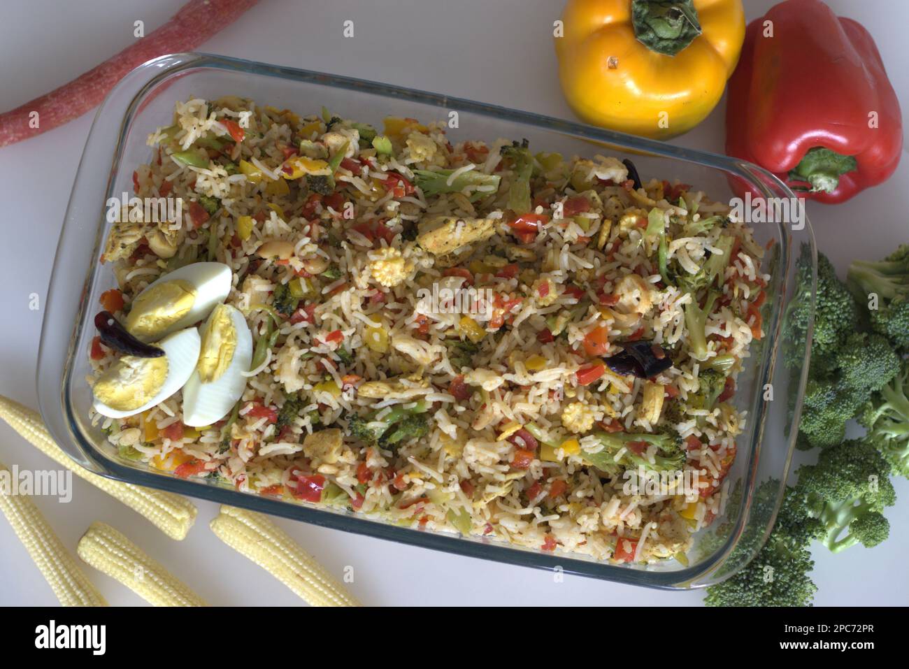 Chilly garlic chicken veg rice. Chilly garlic chicken and mix vegetable