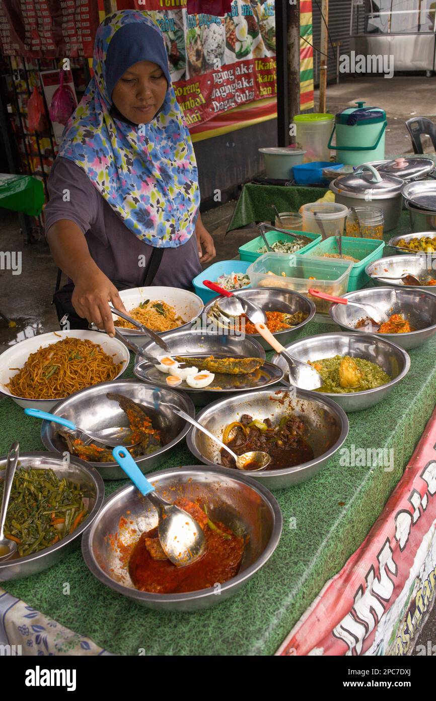 Malaysia, Kuala Lumpur, Chow Kit Market, street food, kitchen Stock Photo Alamy
