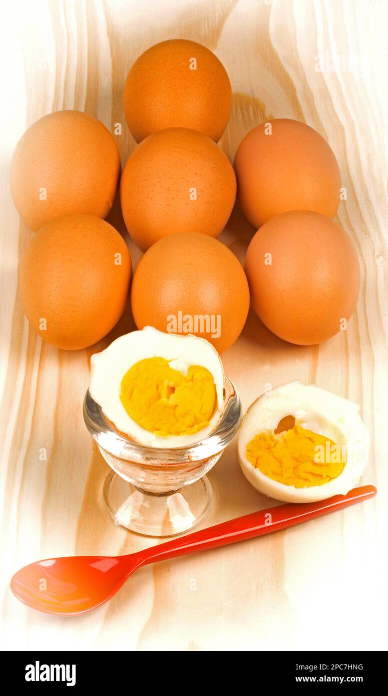 Chicken eggs, breakfast eggs, cooked, egg white, yolk, food, dishes