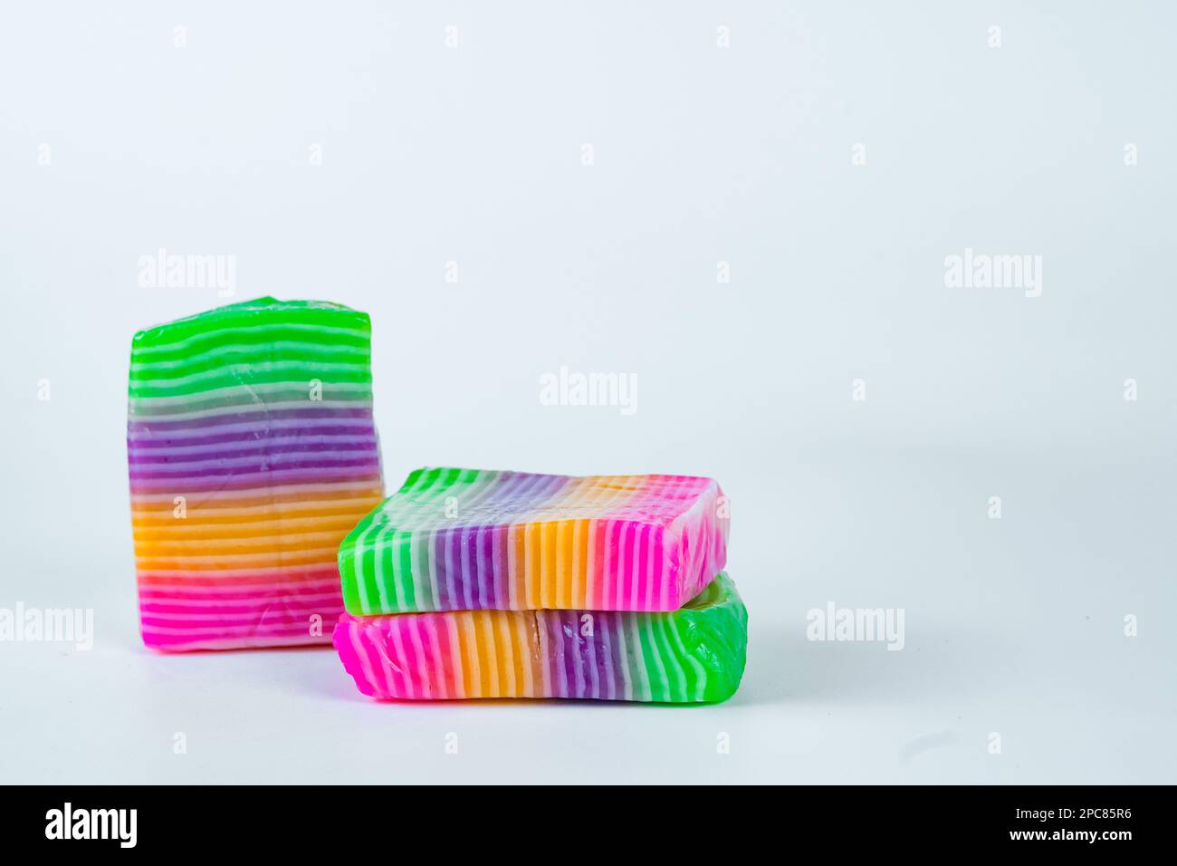 Kue Lapis Pelangi or Rainbow Sticky Layer Cake is Indonesian ...