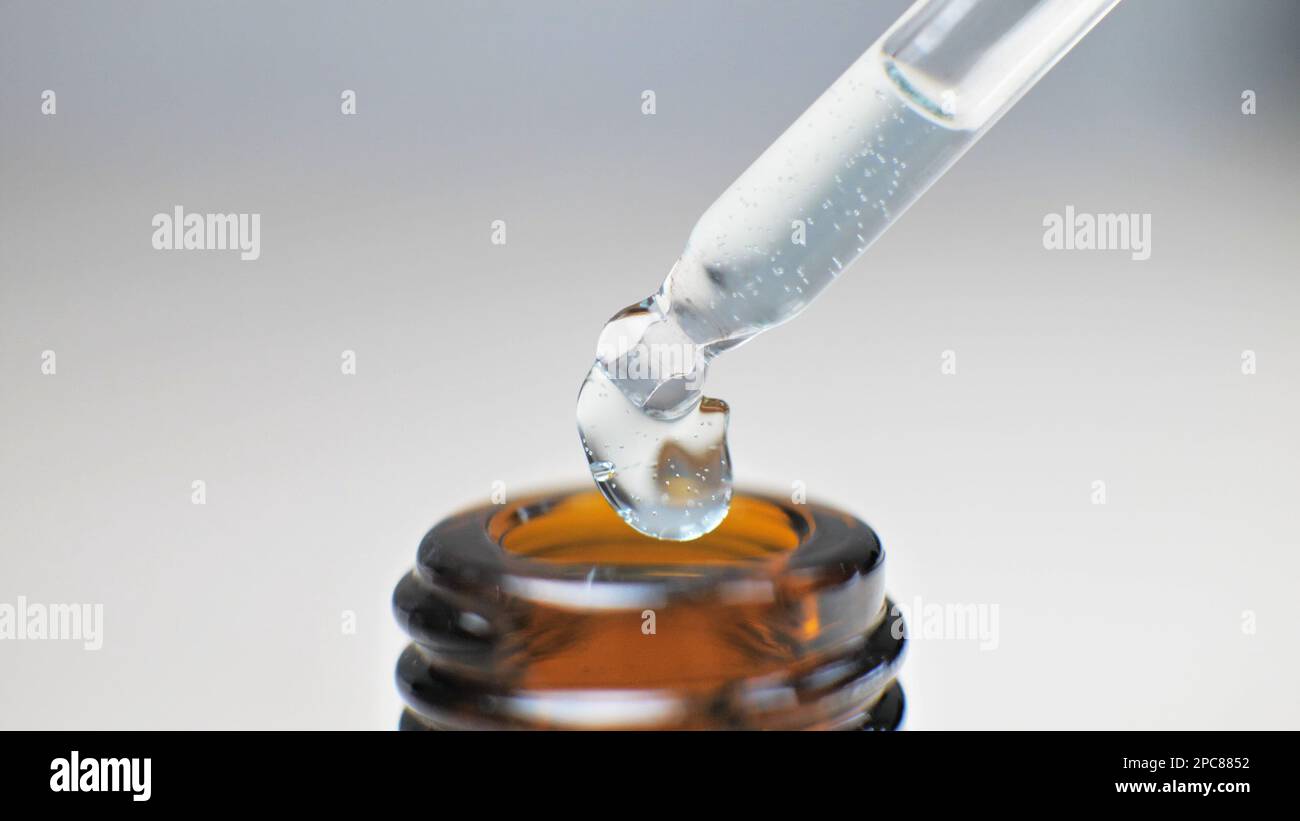 Small Pipette Bottle Brown Transparent Glass With A Dropper Commonly Small pipette bottle brown transparent glass with a dropper commonly