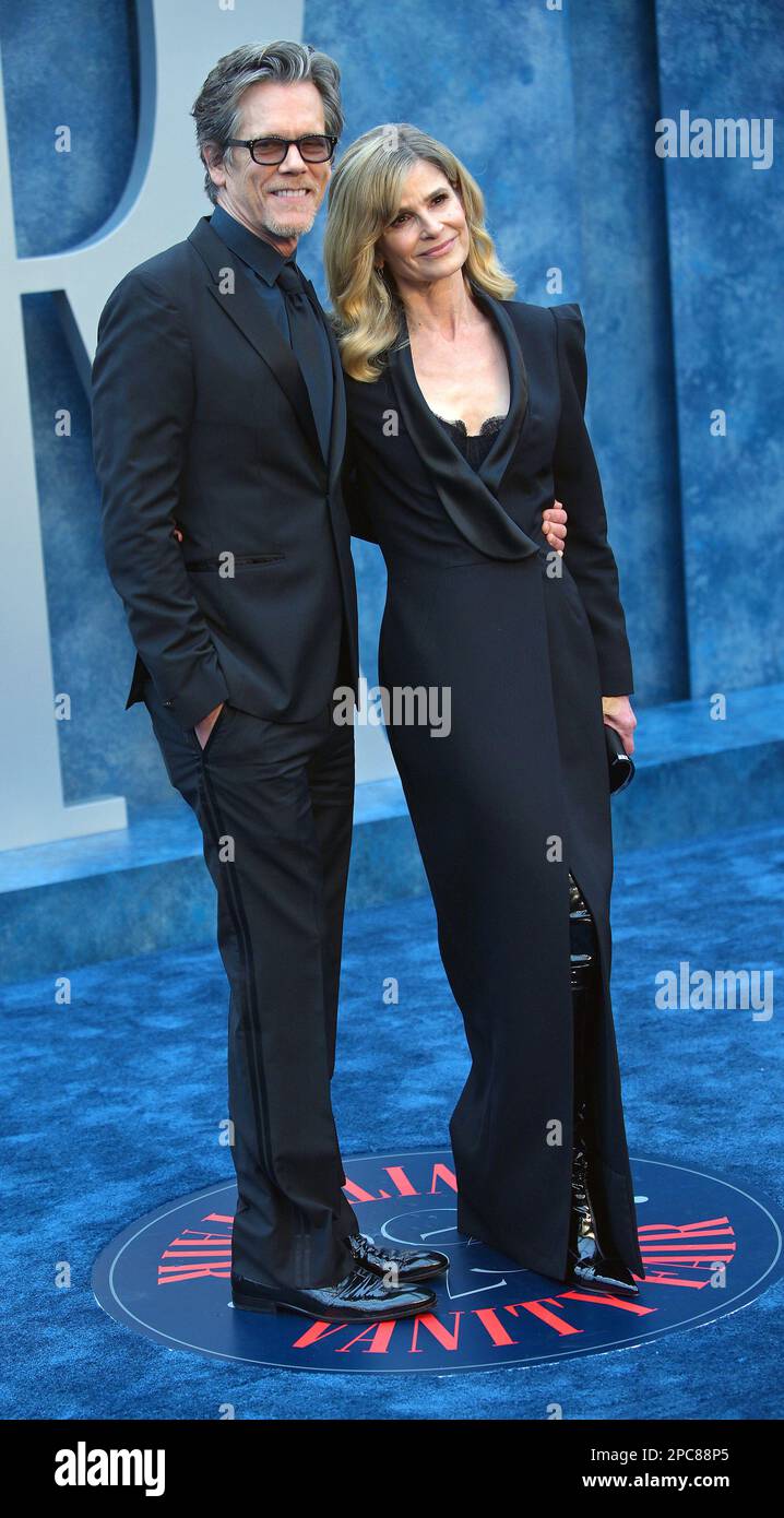 Kevin Bacon (L) and Kyra Sedgwick arrive for the Vanity Fair Oscar Party at the Wallis Annenberg Center for the Performing Arts in Beverly Hills, California on Sunday, March 12, 2023. Photo by Chris Chew/UPI Stock Photo