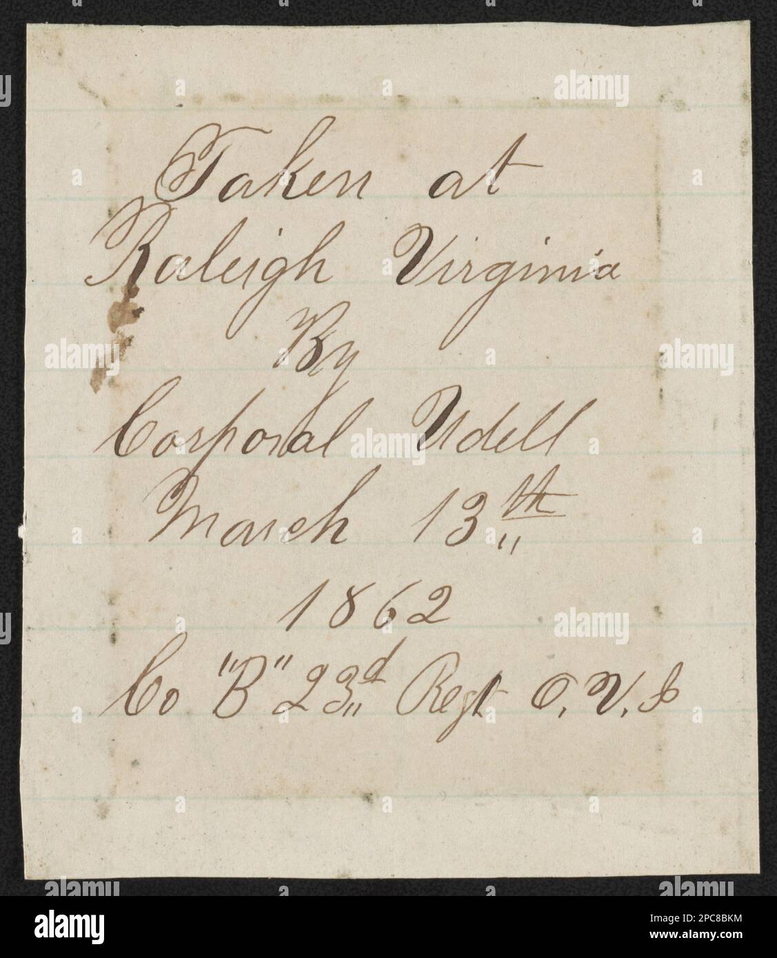 Captain Carlos Augustus Sperry of Company B, 23rd Ohio Infantry