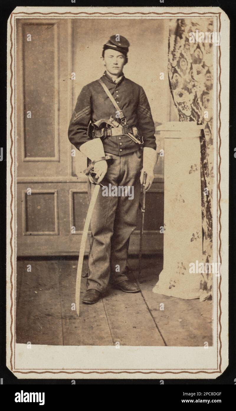 Unidentified soldier in Union cavalry - Unidentified Soldier In Union Cavalry Uniform With Saber And Revolver Liljenquist Family Collection Of Civil War Photographs Ppliljpaper United States Army People 1860 1870 Soldiers Union 1860 1870 Military Uniforms Union 1860 1870 Daggers Swords 1860 1870 Handguns 1860 1870 United States History Civil War 1861 1865 Military Personnel Union 2PC8DGF 