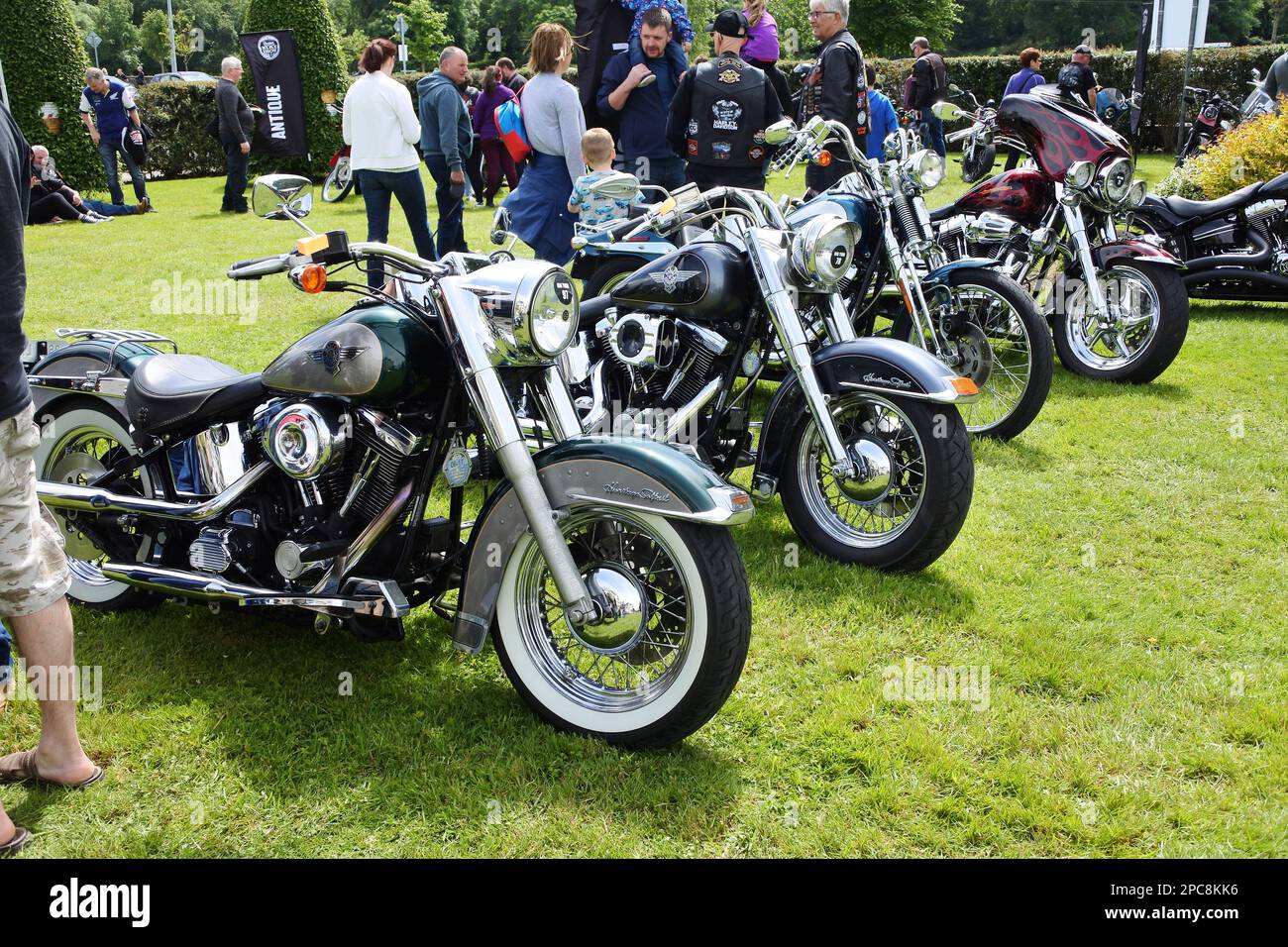 Harley Davidson motor cycle convention at Killarney, on the Ring of Kerry, Ireland - John Gollop Stock Photo