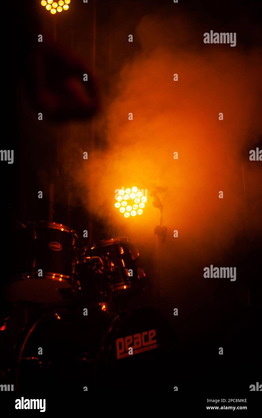 Blurry red yellow colour hi-res stock photography and images - Alamy