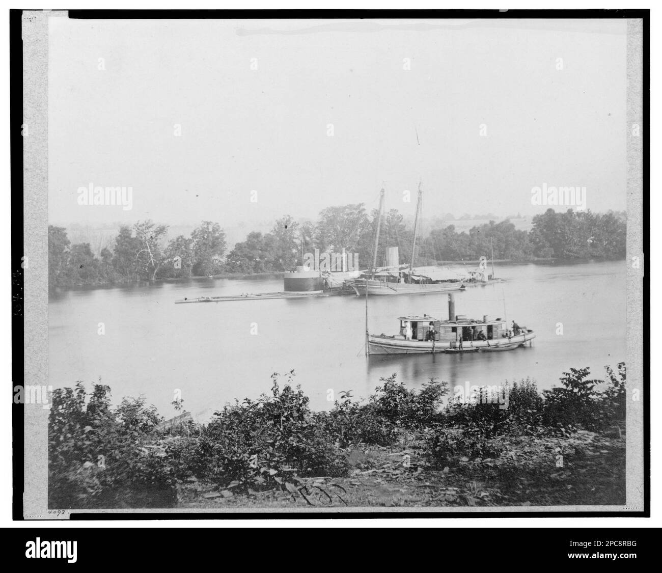 Armored vessels virginia james river 1860 1870 Black and White Stock