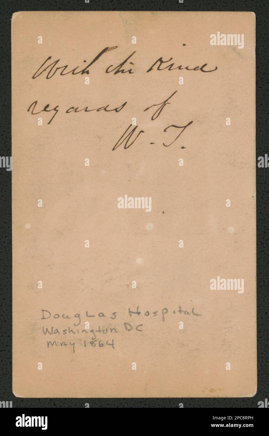 Douglas General Hospital, formerly the homes of of Senator Stephen A. Douglas of Illinois, Vice President John C. Breckinridge of Kentucky and Senator Henry Rice of Minnesota, 'Minnesota Row,' New Jersey and I Streets, N.W., Washington, D.C.. Liljenquist Family Collection of Civil War Photographs , pp/liljpaper. Douglas Hospital (Washington, D.C.), Buildings, 1860-1870, Military hospitals, Washington (D.C.), 1860-1870, United States, History, Civil War, 1861-1865, Medical aspects, Union. Stock Photo