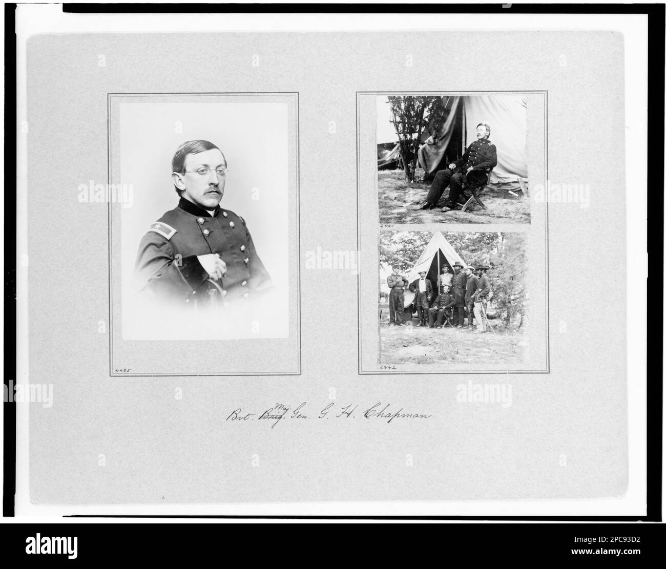 Bvt. Maj. General G. H. Chapman. No. 4485, Title from item, Gift; Col. Godwin Ordway; 1948. Chapman, George H, 1832-1882, Military service, United States, History, Civil War, 1861-1865. Stock Photo