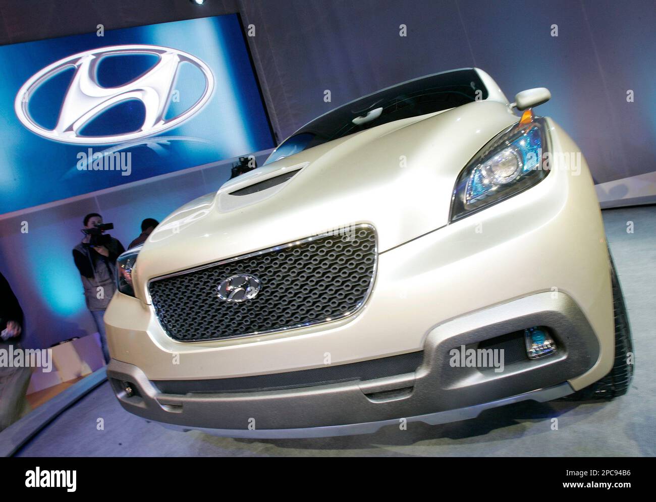 The Hyundai Hellion is unveiled at the Los Angeles Auto Show, Wednesday