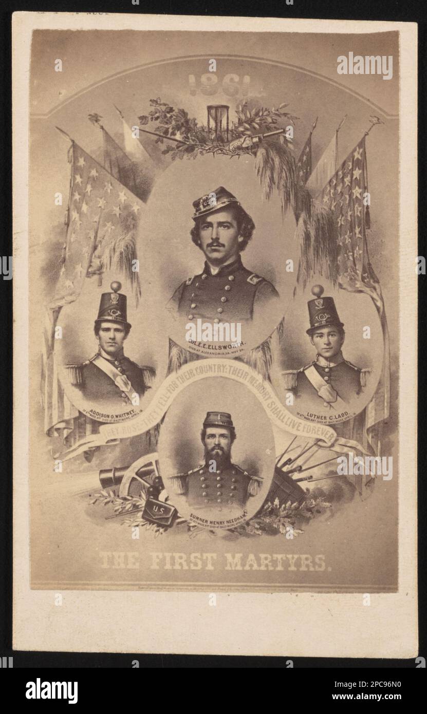 The first martyrs 1861. They rose - They fell - for their country ...