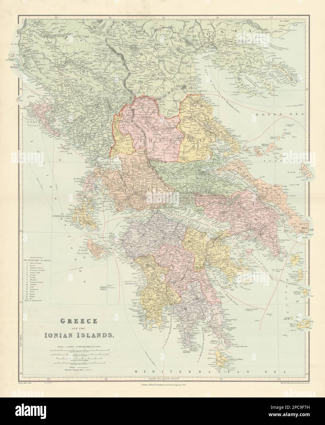 greece-map-hi-res-stock-photography-and-images-page-7-alamy for Free Printable Map Of Greece And Islands Greece map hi-res stock photography and images - Page 7 - Alamy for Free Printable Map Of Greece And Islands