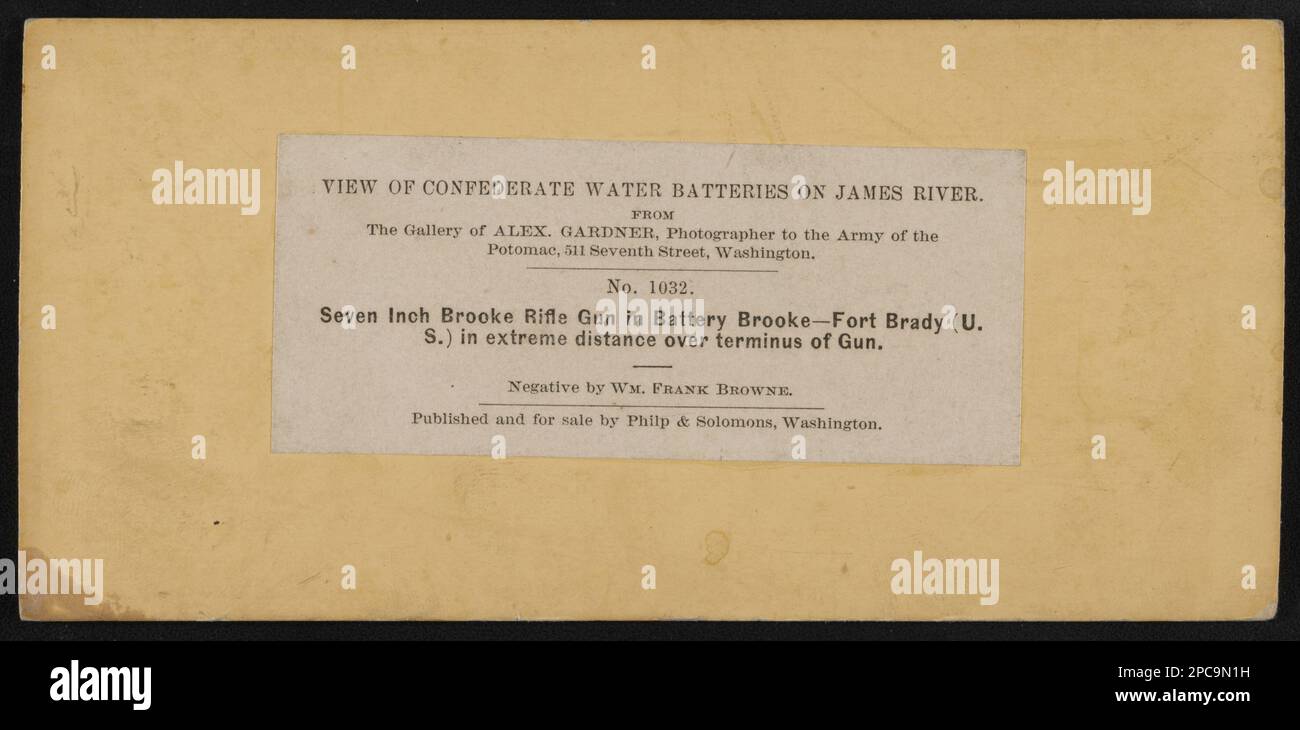 Seven Inch Brooke Rifle Gun in Battery BrookeFort Brady (U.S.) in