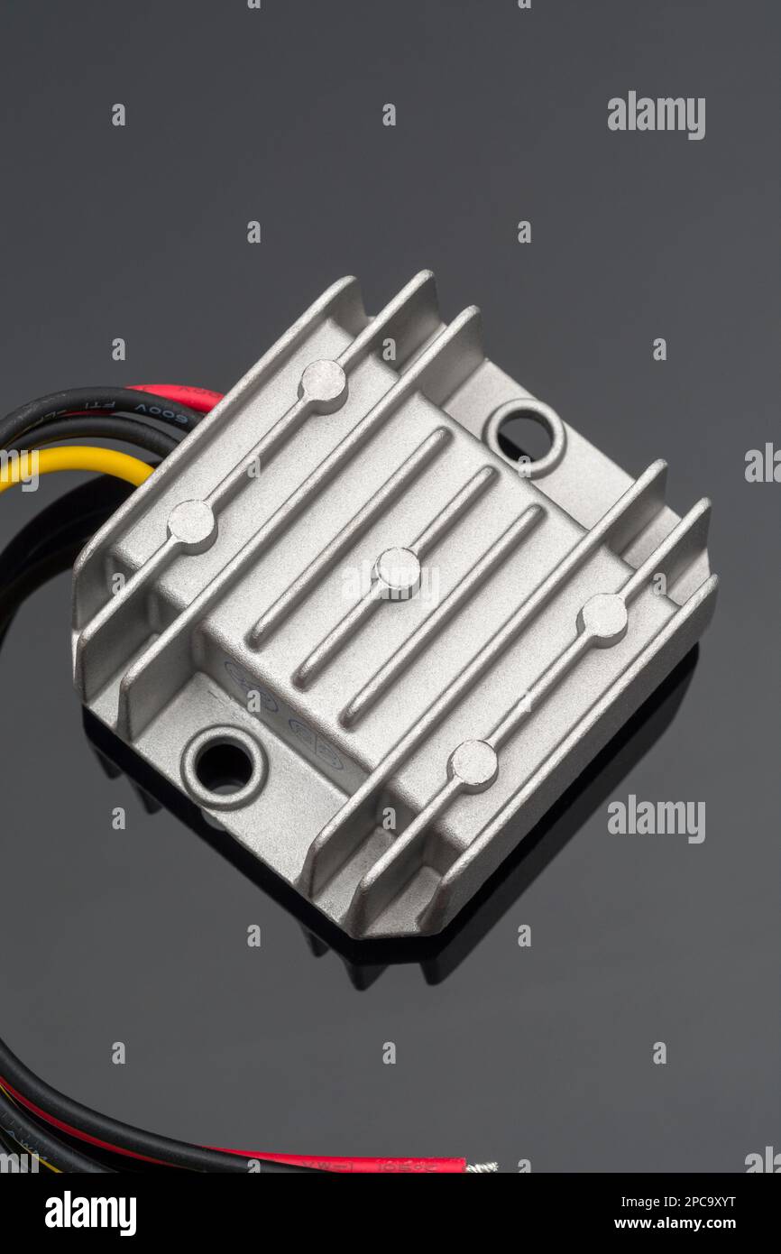 Close shot of 72 watt, 12v to 24 volt / DC to DC stepup electrical