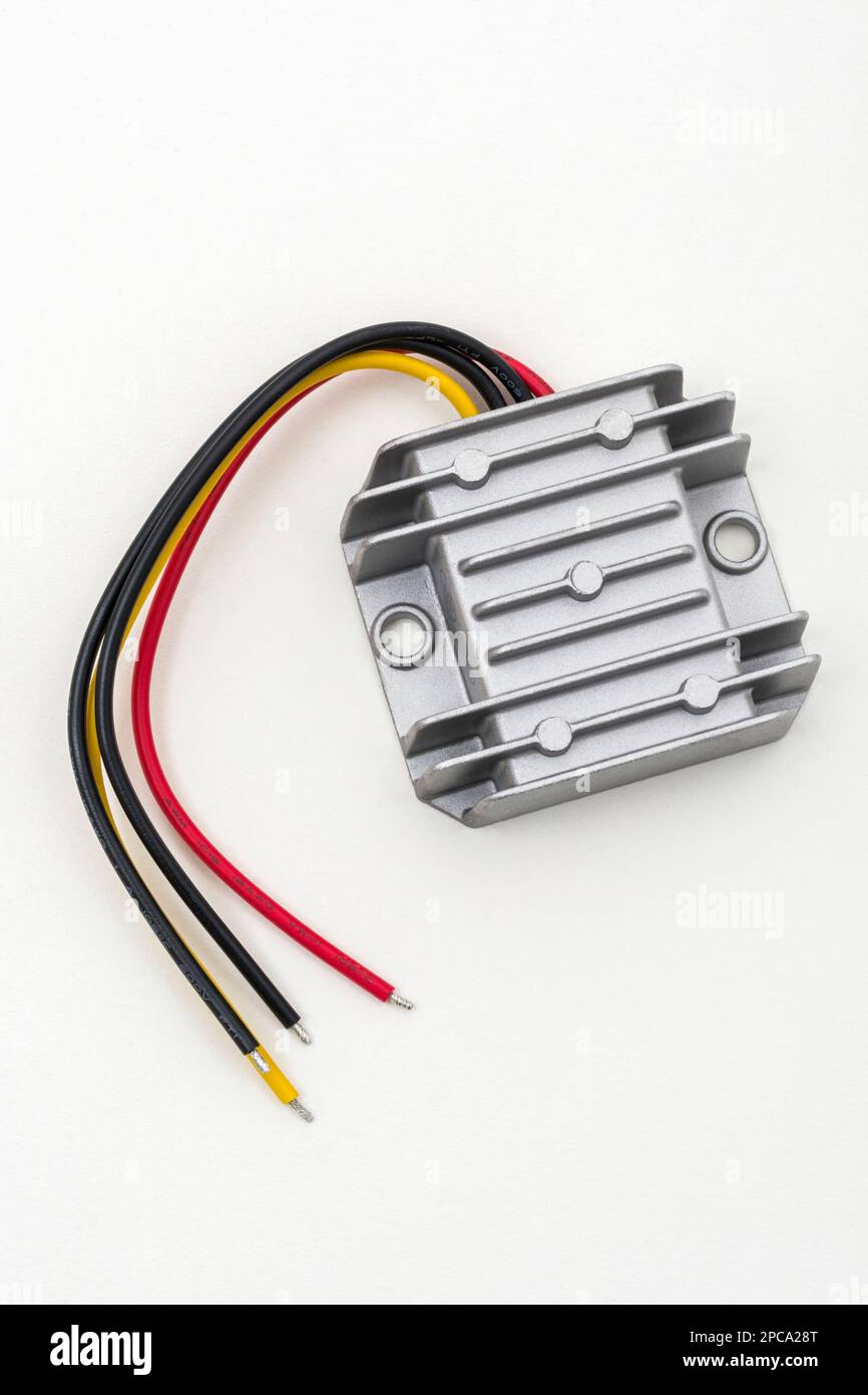 Close shot of 72 watt, 12v to 24 volt / DC to DC stepup electrical