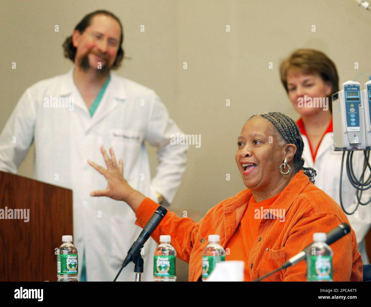 Kidney recipient Sheila Thornton thanks Johns Hopkins Hospital and