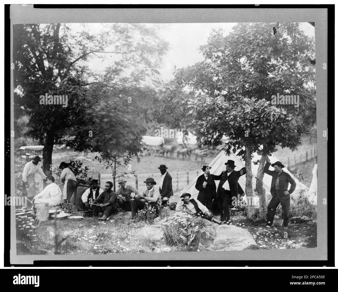 Gettysburg camp of Captain Huft. Civil War Photograph Collection, No