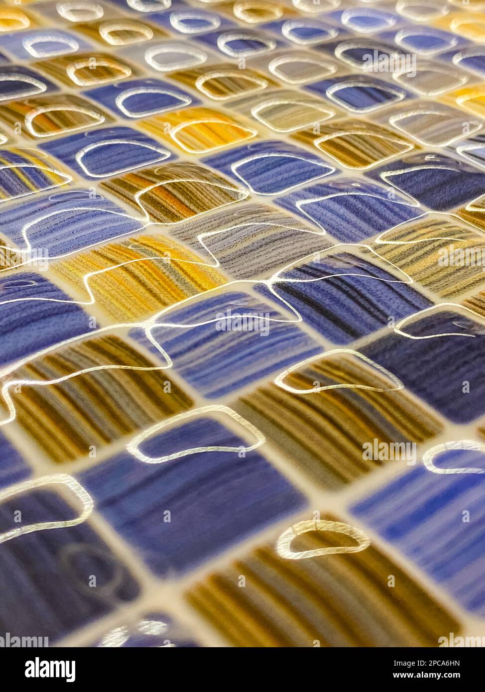 Geometric Mosiac Texture ceramic wall and floor tiles abstract background. Design geometric ...