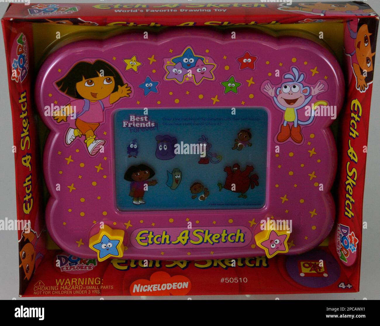 A view of a new Etch A Sketch called Dora the Explorer is shown at the