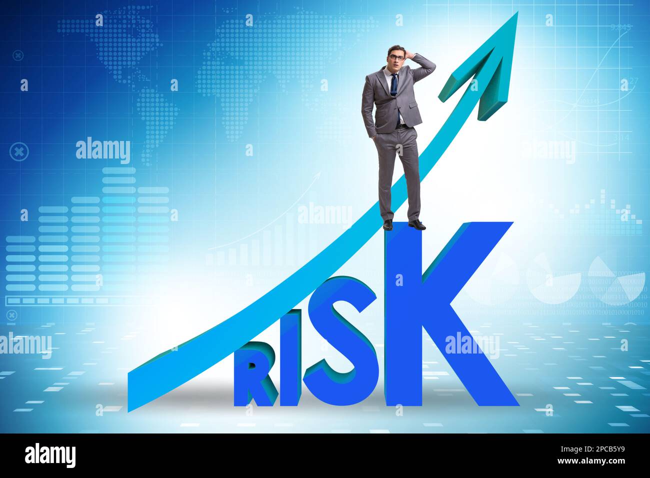 Risk increase concept in the management Stock Photo - Alamy