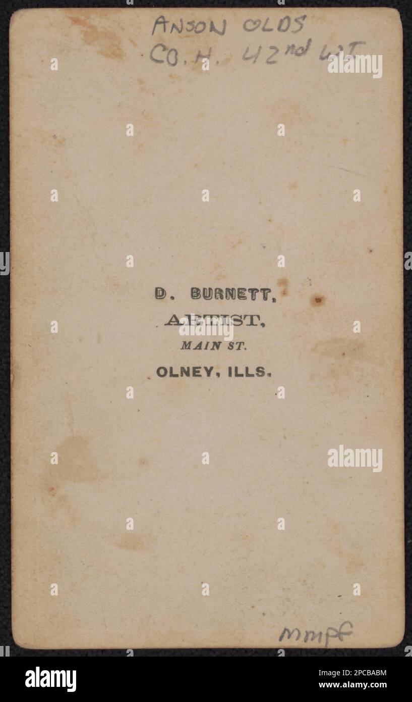 Private Anson Olds of Co. H, 42nd Wisconsin Infantry Regiment in