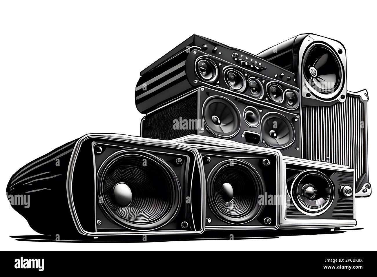 Subwoofers Cut Out Stock Images & Pictures Alamy
