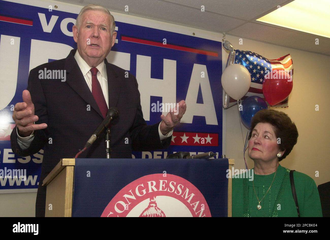 Rep. John Murtha, D-pa., Speaks At His Campaign Headquarters In 