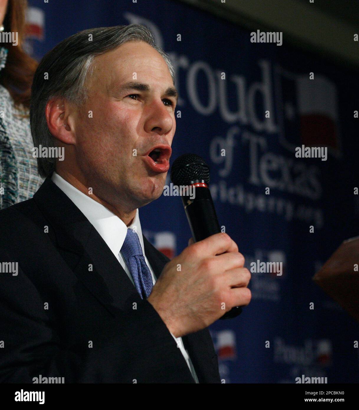 Republican Texas Attorney General Greg Abbott claims victory in his re