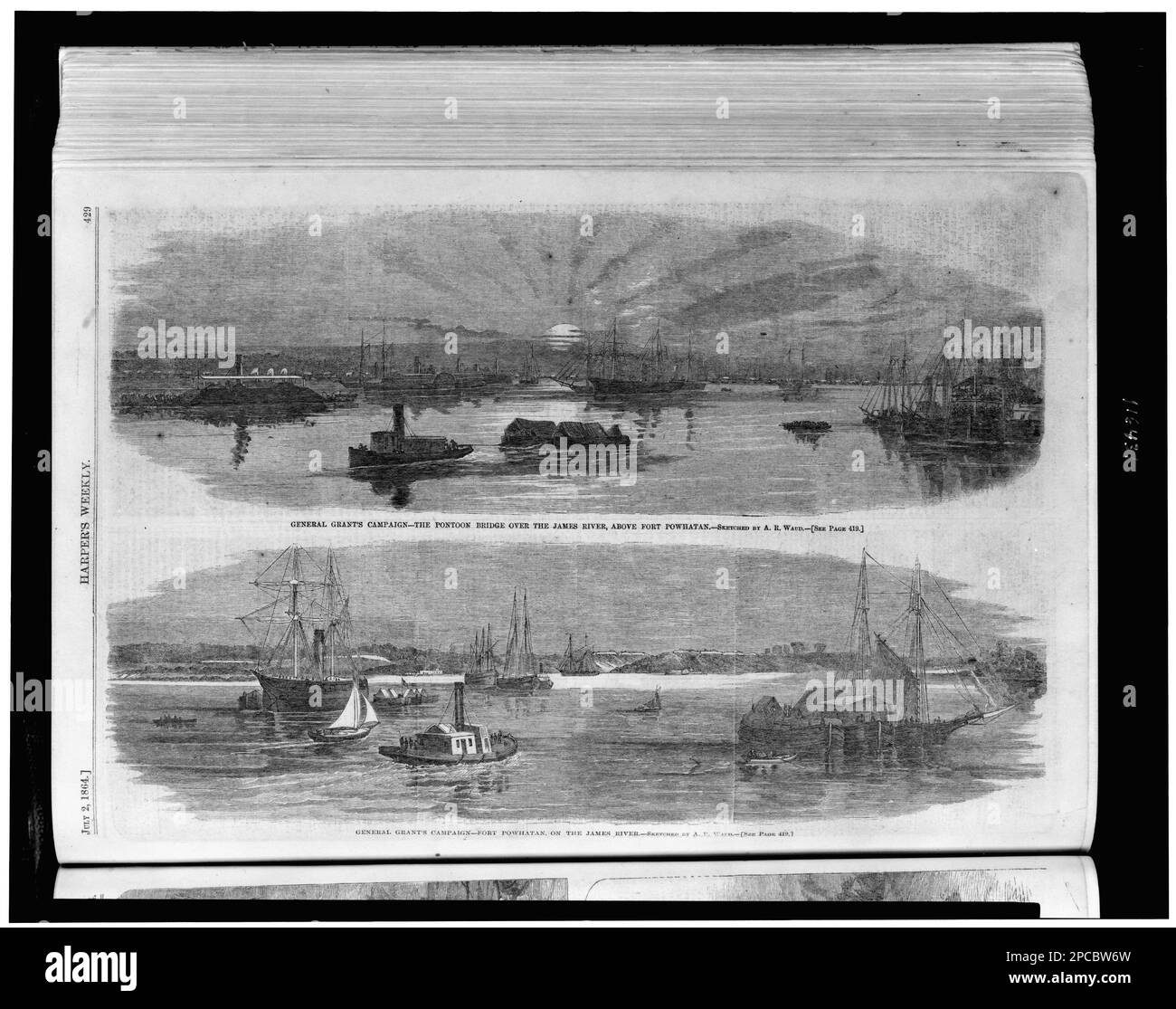 General Grant's campaign / sketched by A.R. Waud.. Illus. in