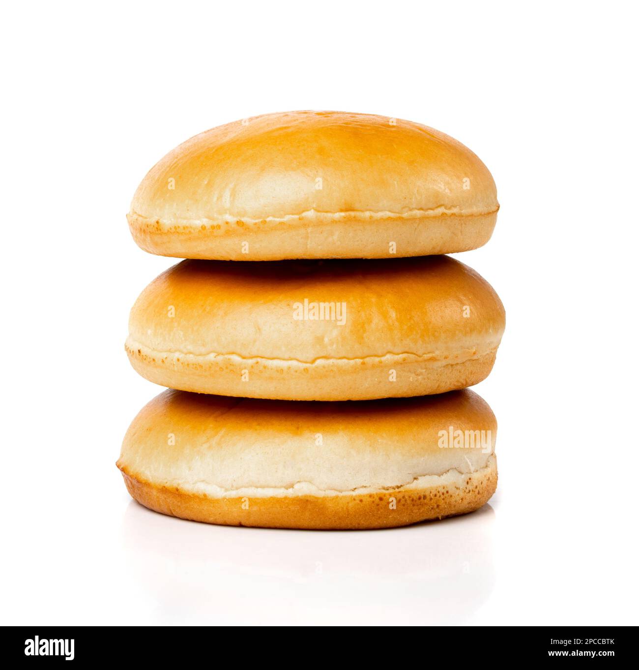 Burger Bun Isolated, Hamburger Wheat Bread, Empty Whole Burger Bun on