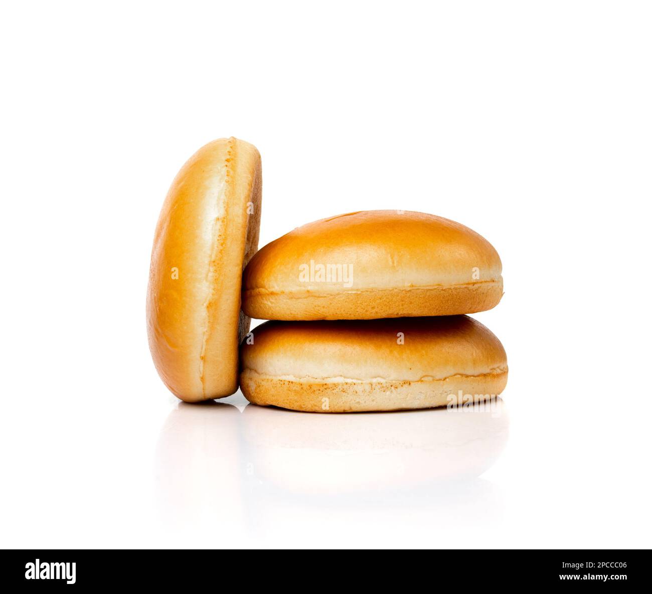 Burger Bun Isolated, Hamburger Wheat Bread, Empty Whole Burger Bun on