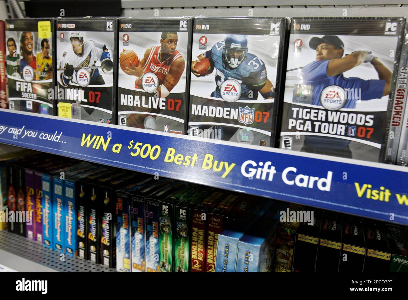Display Of Electronic Arts Inc. Games For PCs At Best Buy Store In.