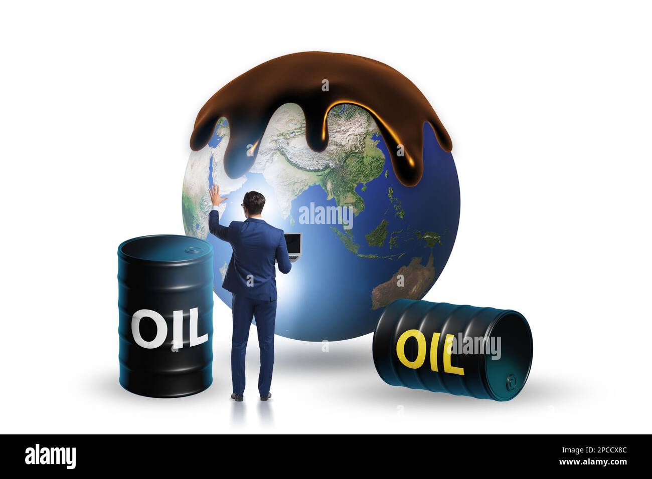 Concept of the global oil business Stock Photo Alamy