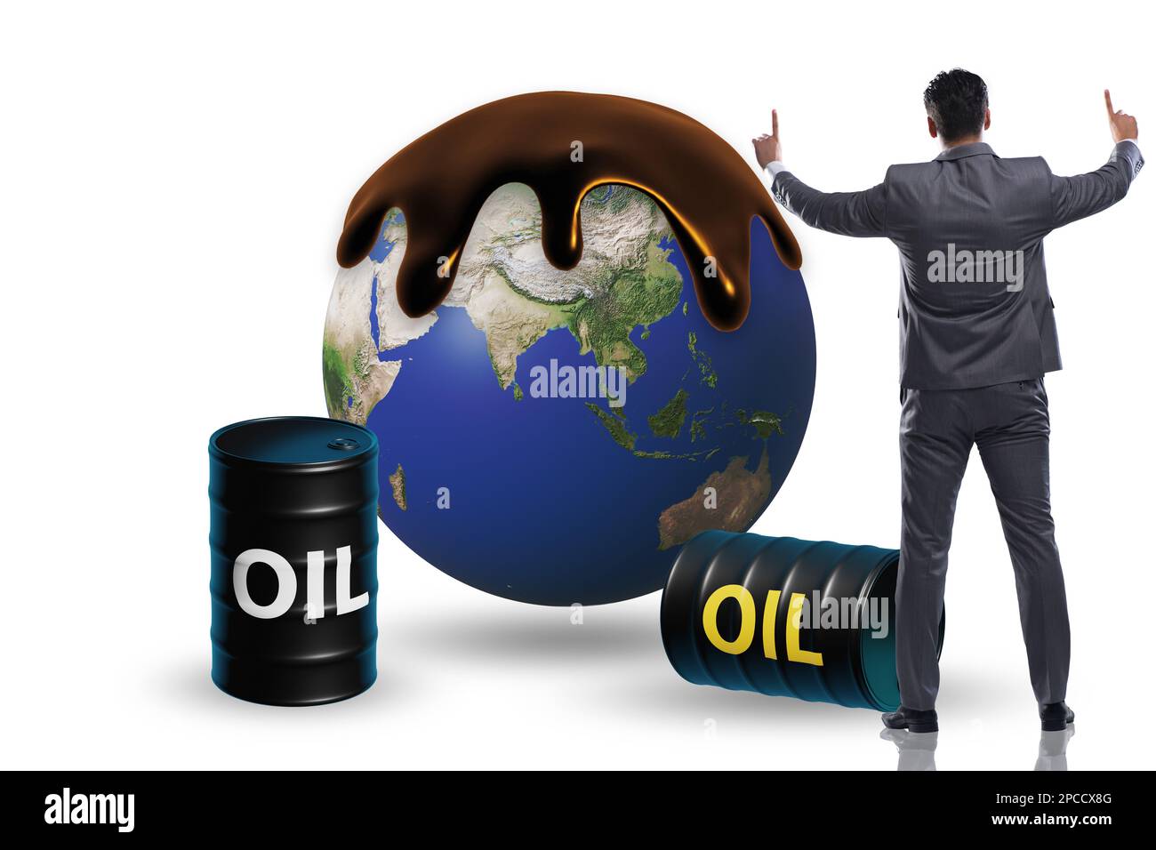 Concept of the global oil business Stock Photo Alamy