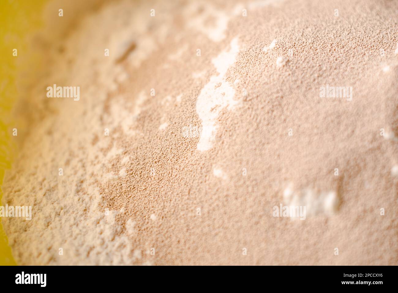 Flour and dry yeast. Preparation for preparation of dough for bread or