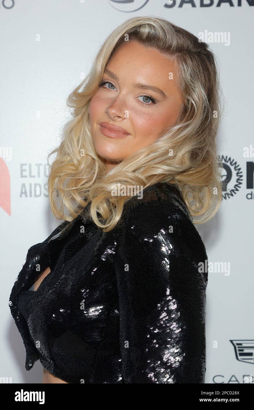 West Hollywood, Ca. 12th Mar, 2023. Camille Kostek at the Elton John AIDS Foundation's 31st Annual Academy Awards Viewing Party on March 12, 2023 in West Hollywood, California Credit: Faye Sadou/Media Punch/Alamy Live News Stock Photo