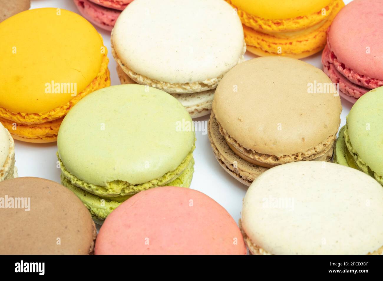 Multi-coloured Macarons Stock Photo