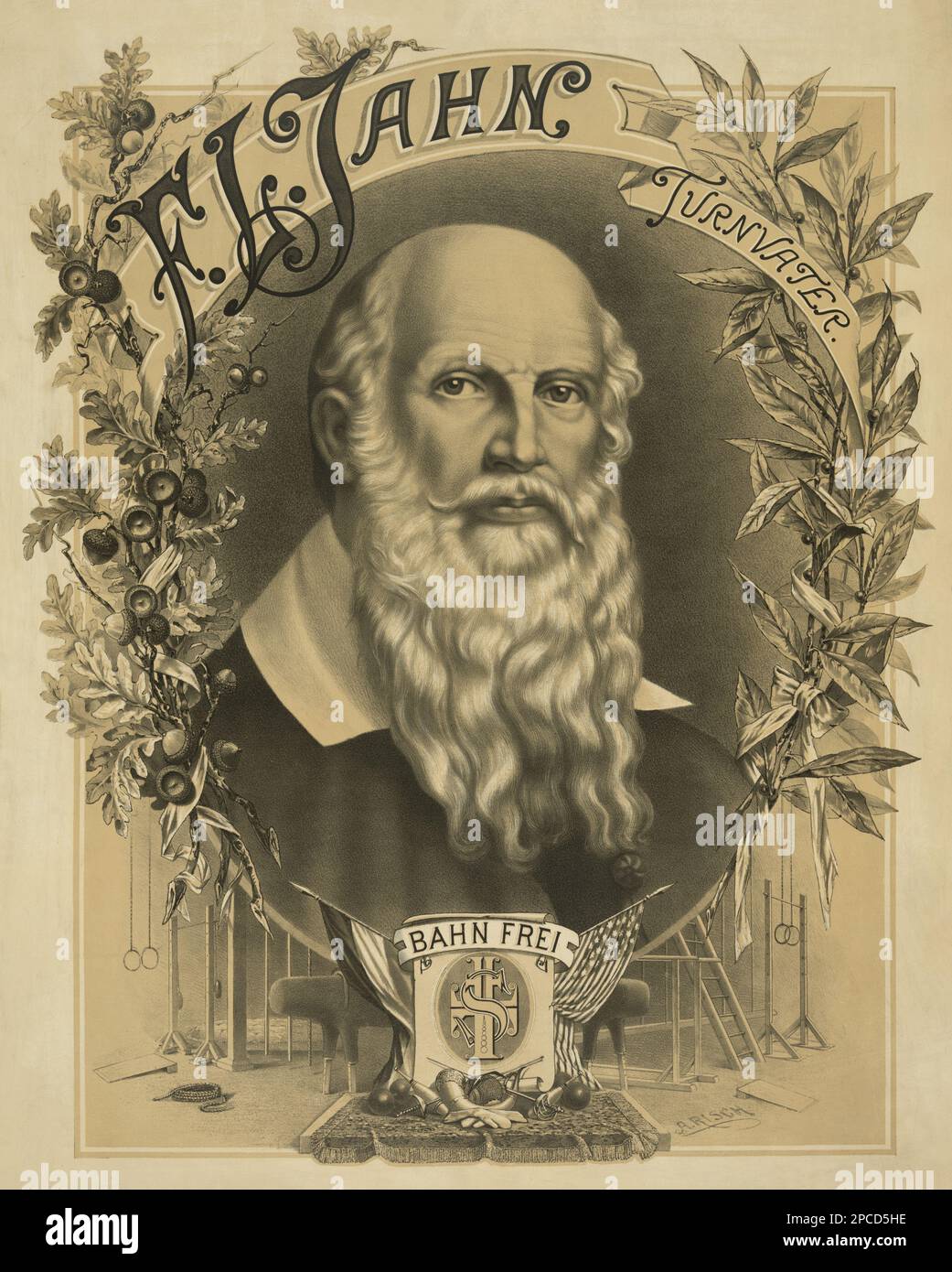 The German Prussian gymnastics educator and nationalist Friedrich