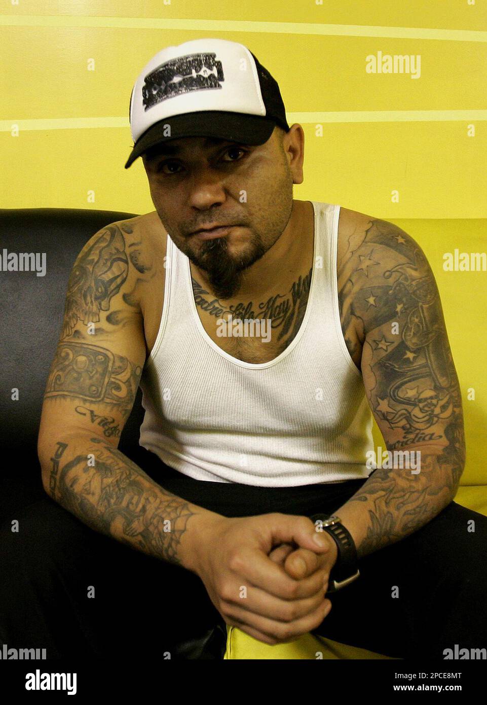 Luis Carlos Fernandez, alias MC Luka, poses in the studios of a ...