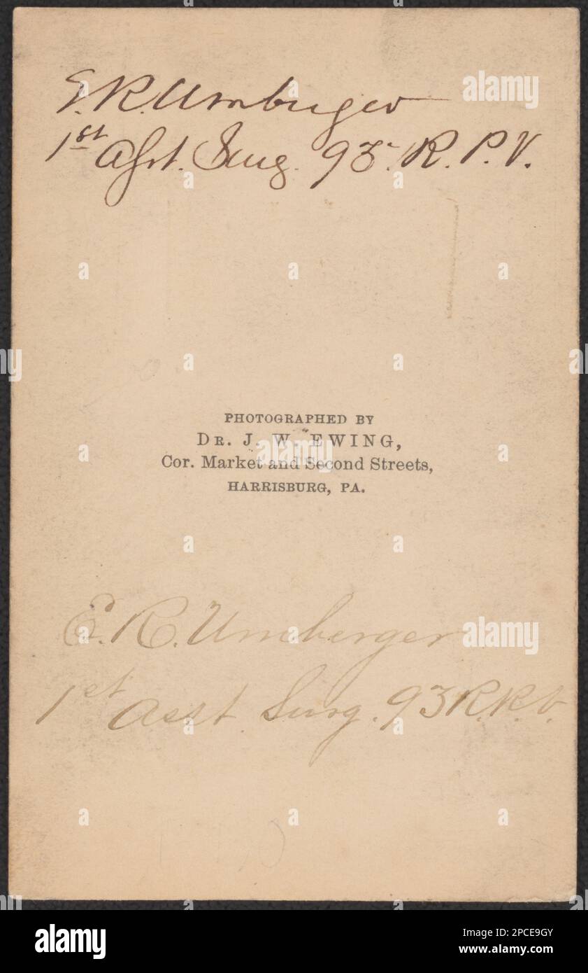 Surgeon Edmund R. Umberger of the 93rd Pennsylvania Infantry Regiment