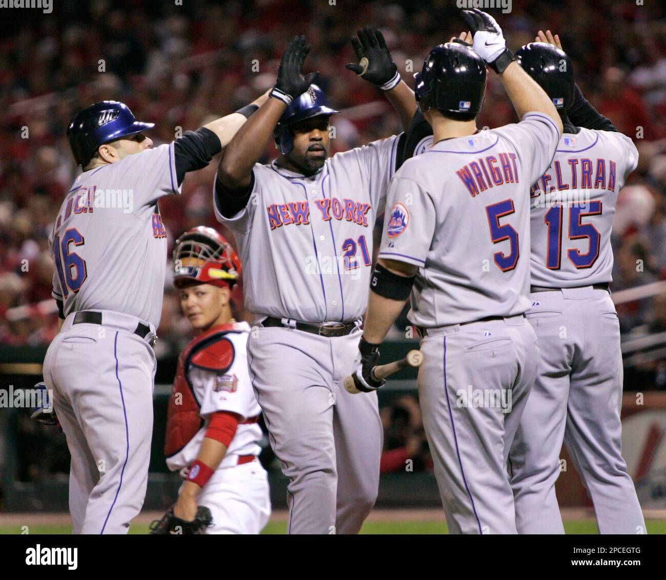 New York Mets Carlos Beltran, David Wright, Paul Lo Duca Sports