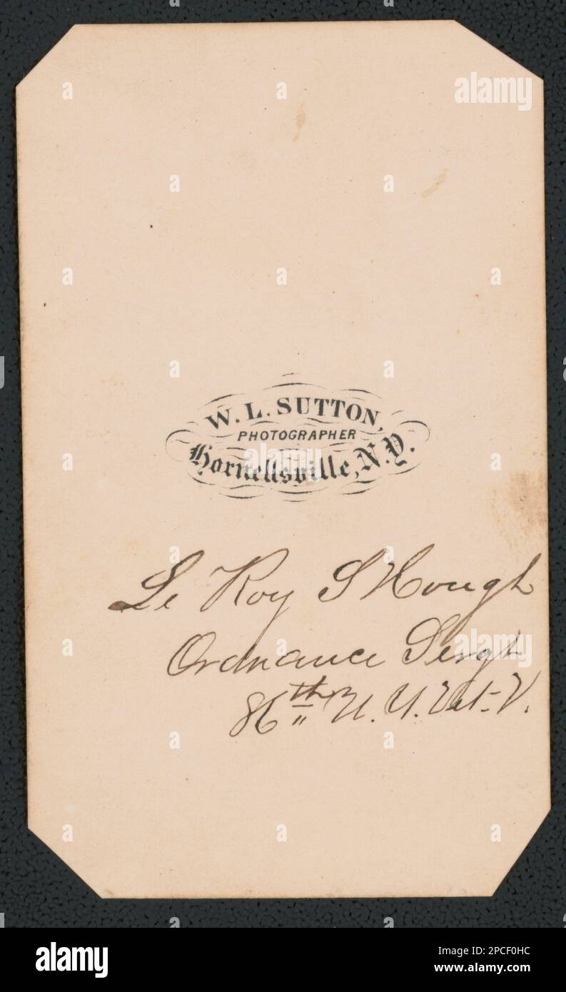 First Lieutenant Leroy S. Hough of Co. D, 86th New York Infantry