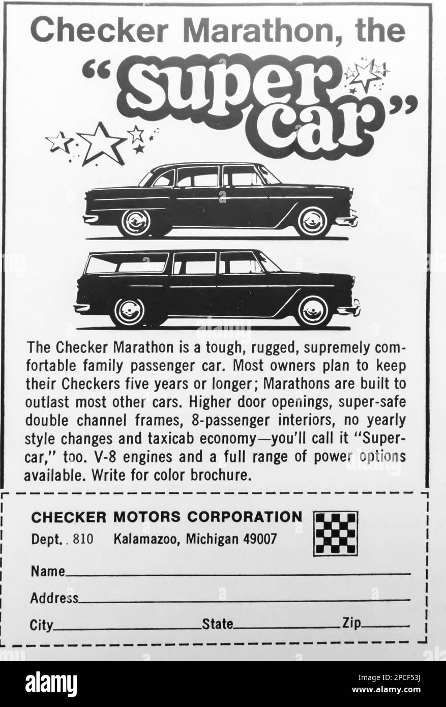 Checker marathon car hires stock photography and images Alamy