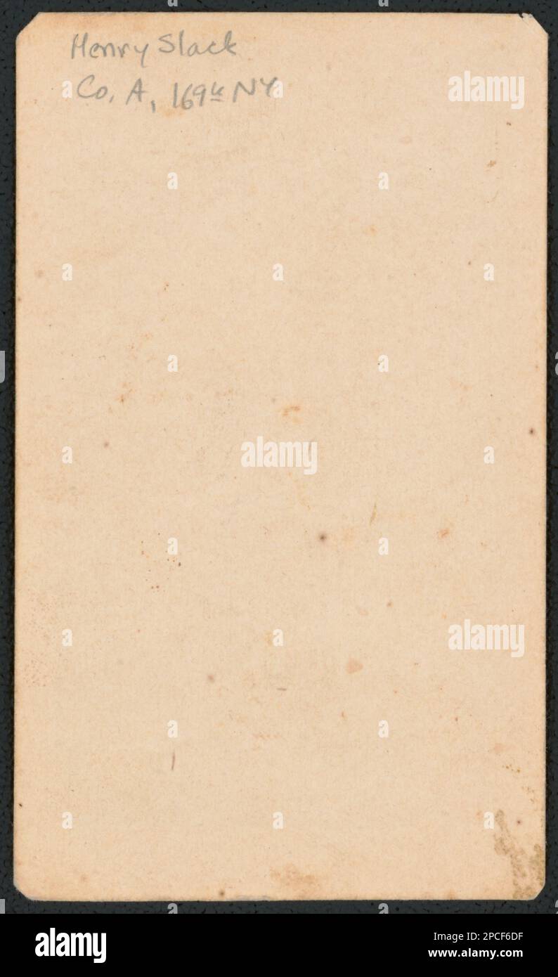 Corporal Henry A. Slack of Co. A, 169th New York Infantry Regiment in ...