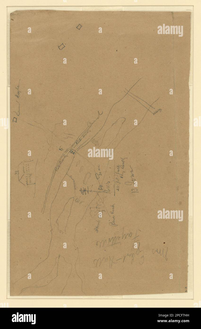 Map of battlefield Morgan collection - Map Of Battlefield Morgan Collection Of Civil War Drawings United States Army Iowa Infantry Regiment 13th 1861 1865 United States History Civil War 1861 1865 Campaigns Battles United States North Carolina Fayetteville 2PCF7HH 