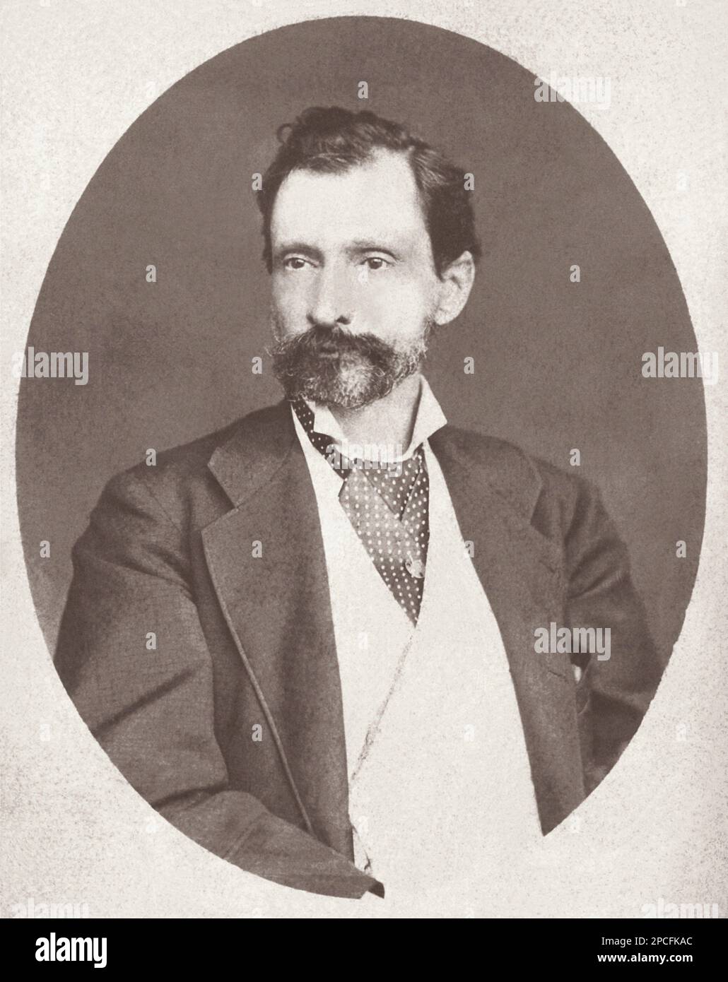 1870 ca , Maderno , ITALY : The italian politician GIUSEPPE ZANARDELLI (  1826 - 1903 ). Photo by C. Capitanio , Brescia . - POLITICO - POLITICA -  POLITIC - Unita'